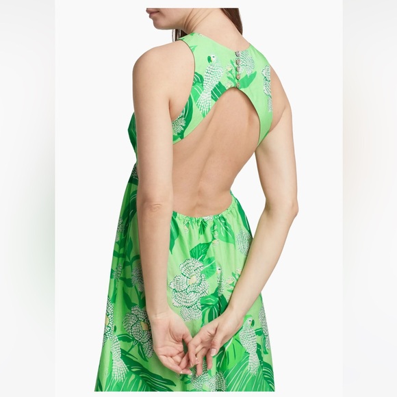 FARM Rio Dewdrop Floral Green Midi Dress - Picture 7 of 10